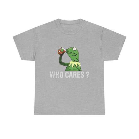 A Frog 'Who Cares?' Tee - Funny Meme Frog Graphic T-Shirt