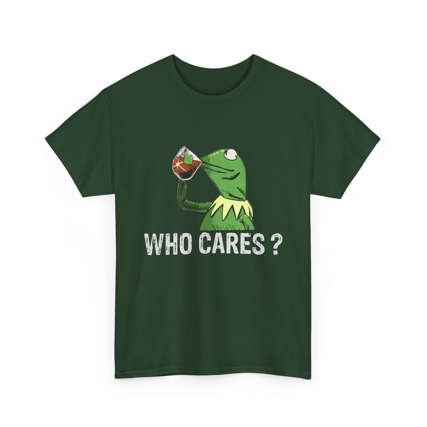 A Frog 'Who Cares?' Tee - Funny Meme Frog Graphic T-Shirt