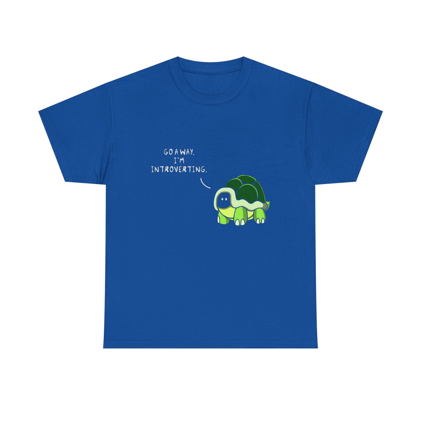 Introvert Turtle T-Shirt — "Go Away, I’m Introverting" Cute Turtle Tee