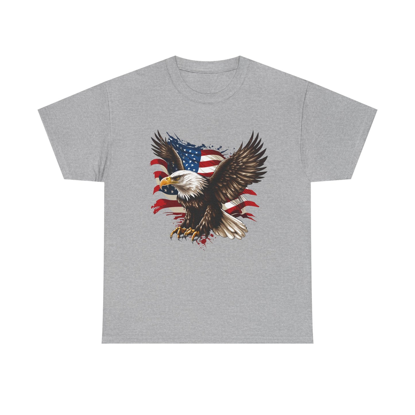 Patriotic Eagle T-Shirt — American Flag Bald Eagle Tee for 4th of July