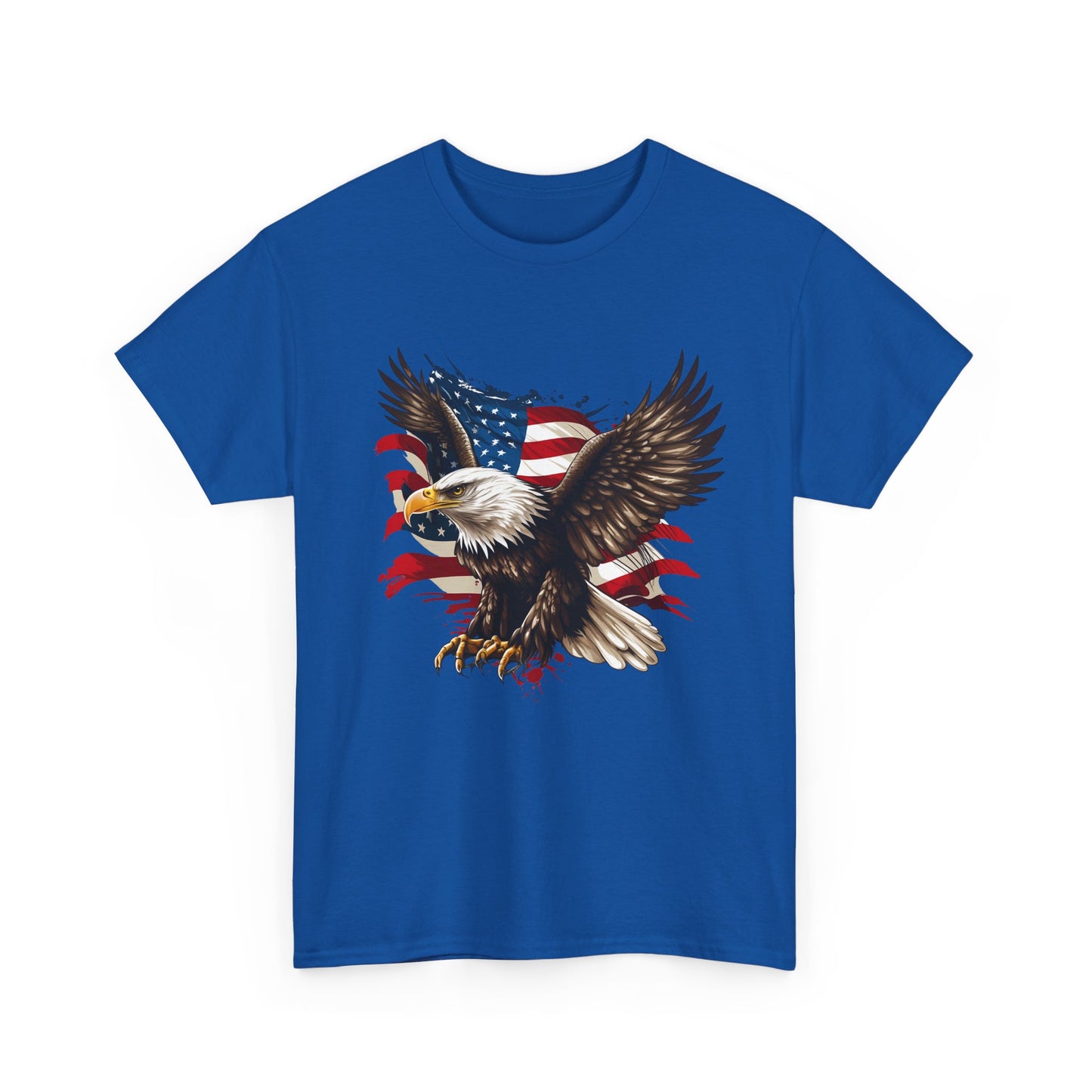 Patriotic Eagle T-Shirt — American Flag Bald Eagle Tee for 4th of July