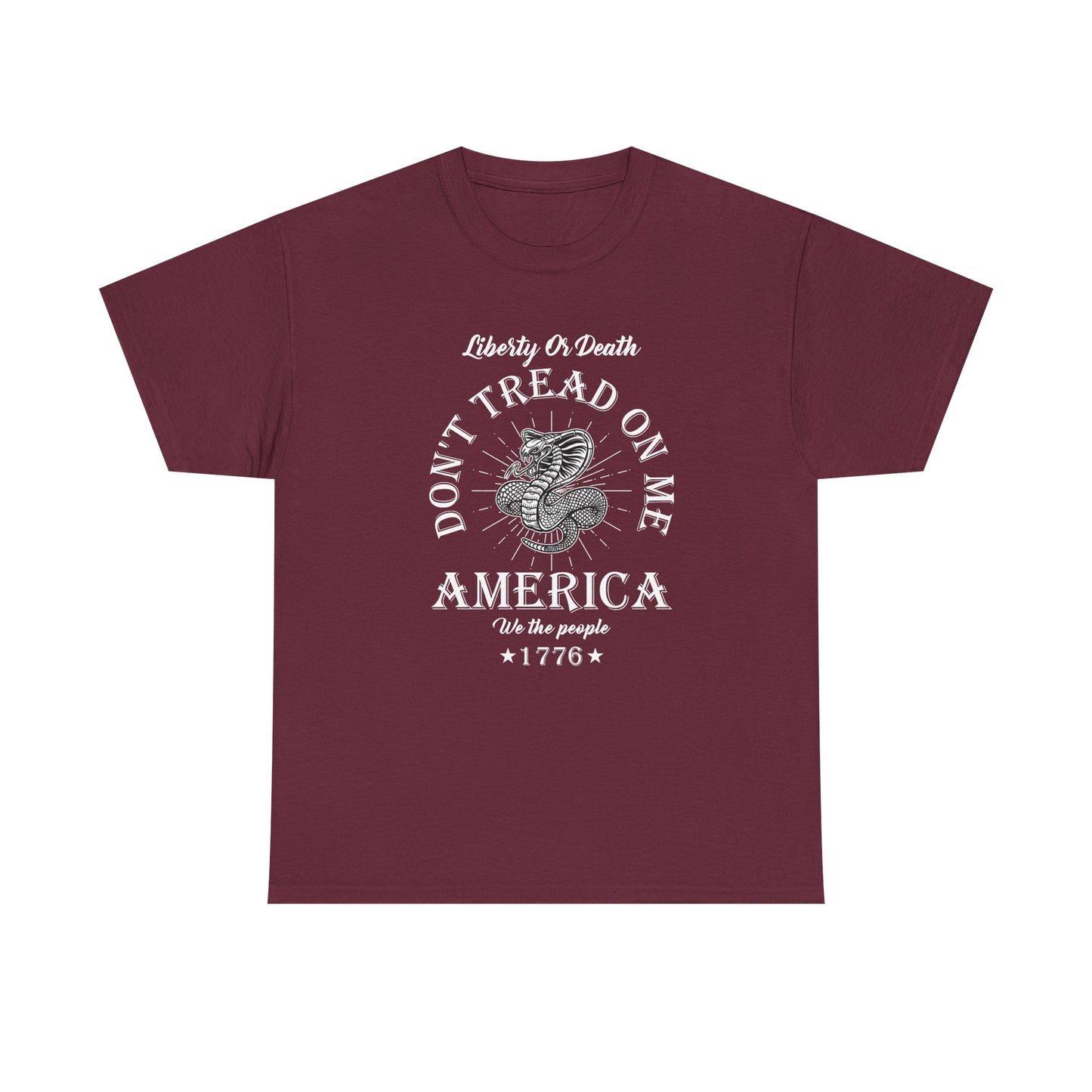 Don’t Tread On Me America Tee — Liberty 1776 Patriotic Snake T-Shirt