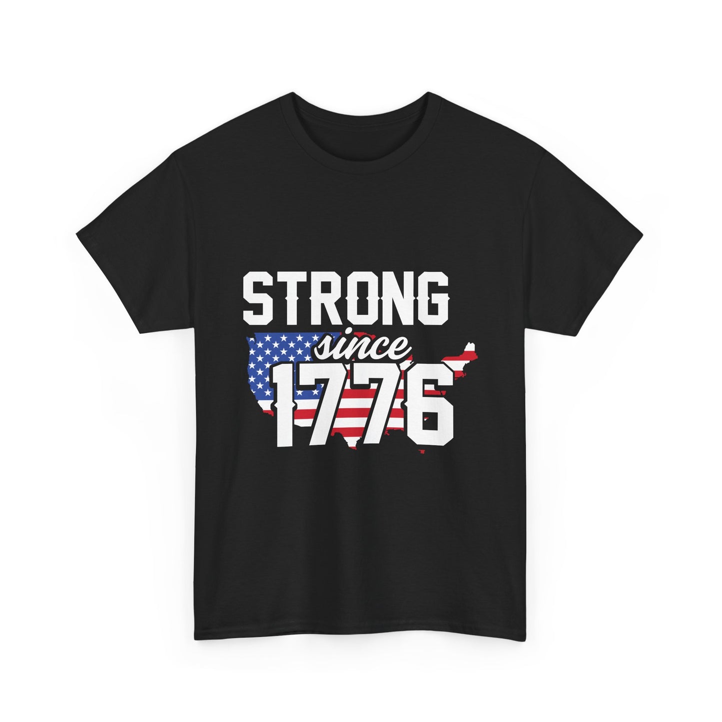 Patriotic Tee — "Strong Since 1776" American Flag T-Shirt