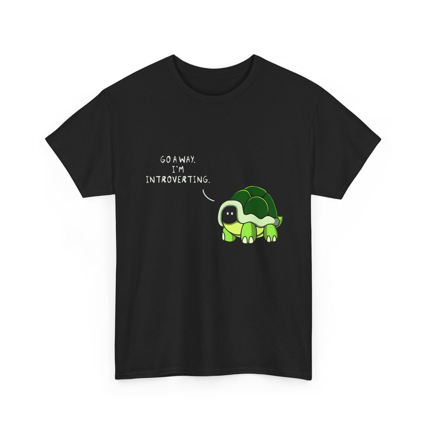 Introvert Turtle T-Shirt — "Go Away, I’m Introverting" Cute Turtle Tee