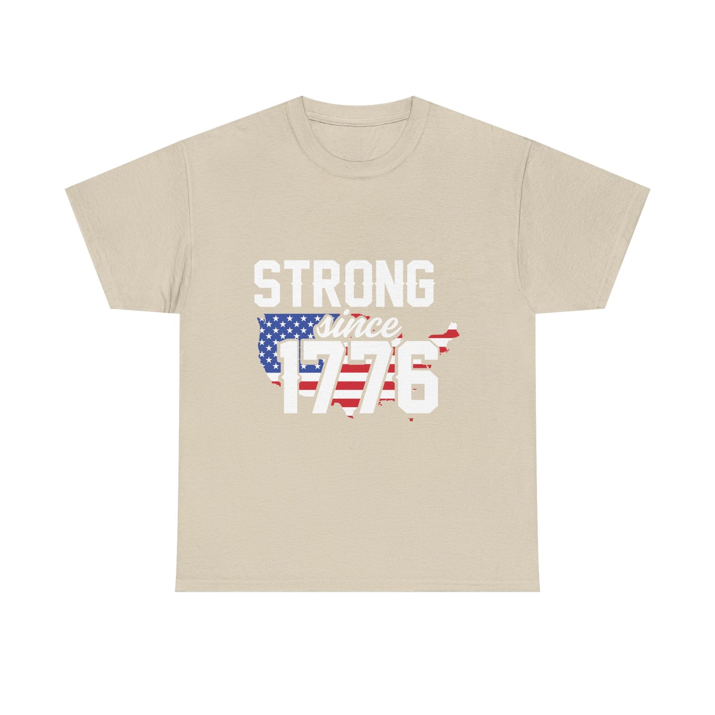 Patriotic Tee — "Strong Since 1776" American Flag T-Shirt