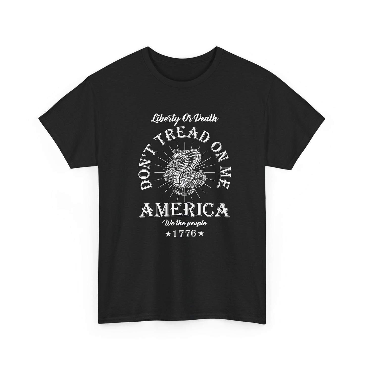 Don’t Tread On Me America Tee — Liberty 1776 Patriotic Snake T-Shirt