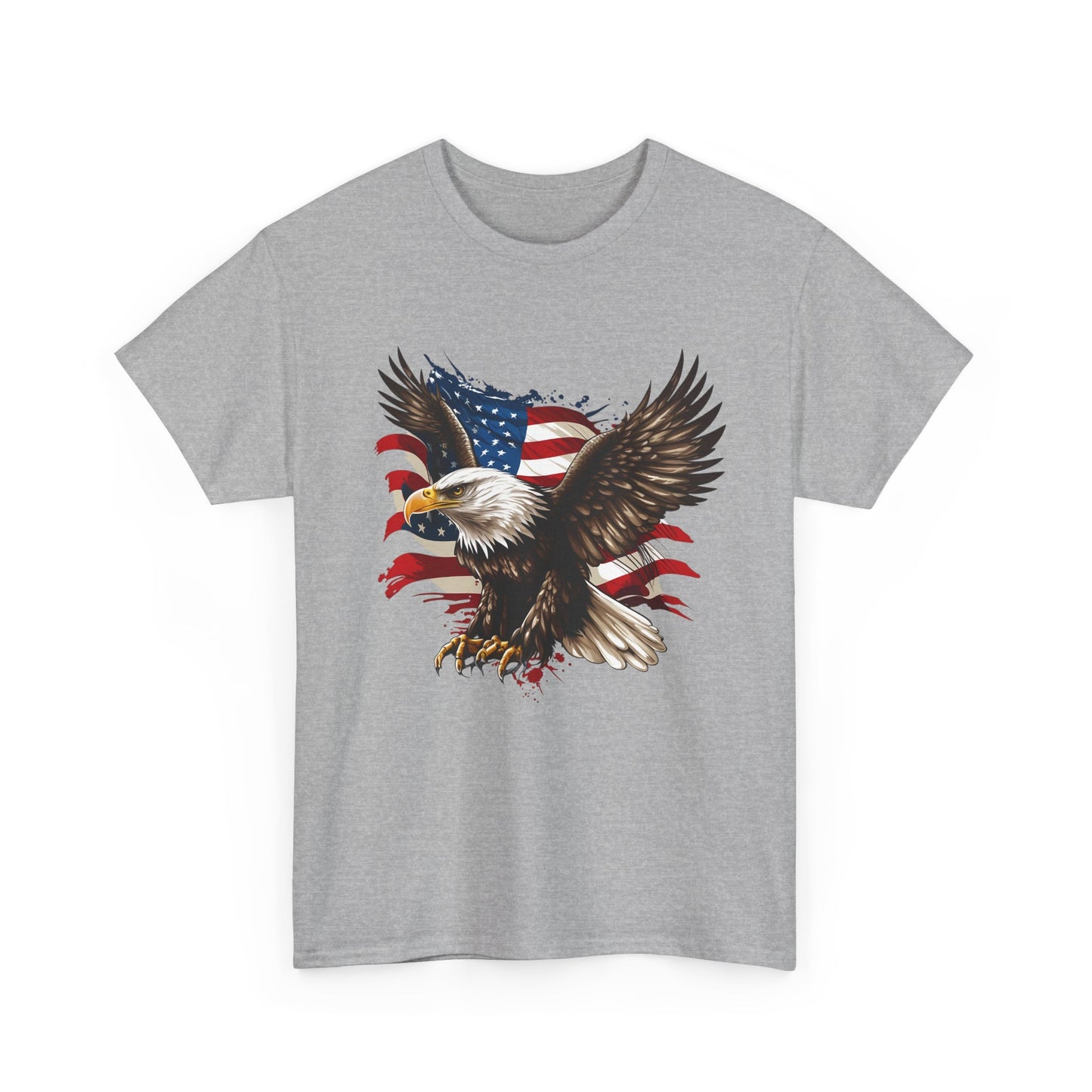 Patriotic Eagle T-Shirt — American Flag Bald Eagle Tee for 4th of July