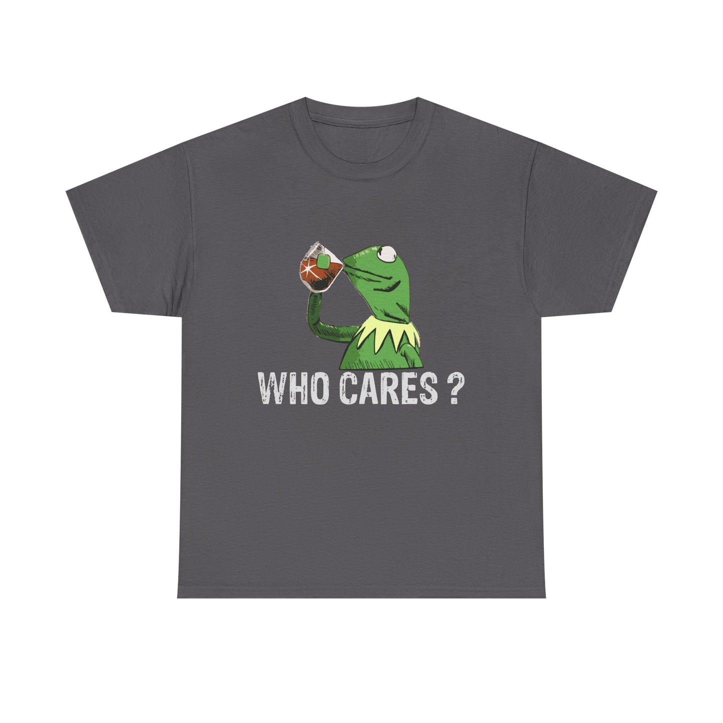 A Frog 'Who Cares?' Tee - Funny Meme Frog Graphic T-Shirt