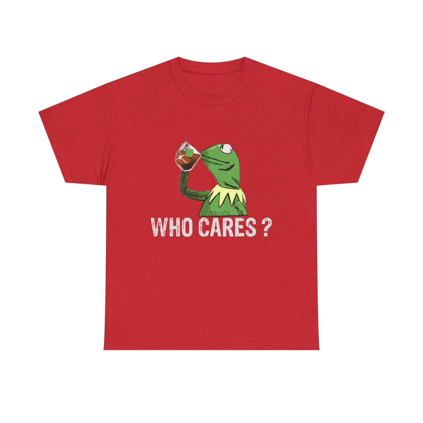 A Frog 'Who Cares?' Tee - Funny Meme Frog Graphic T-Shirt