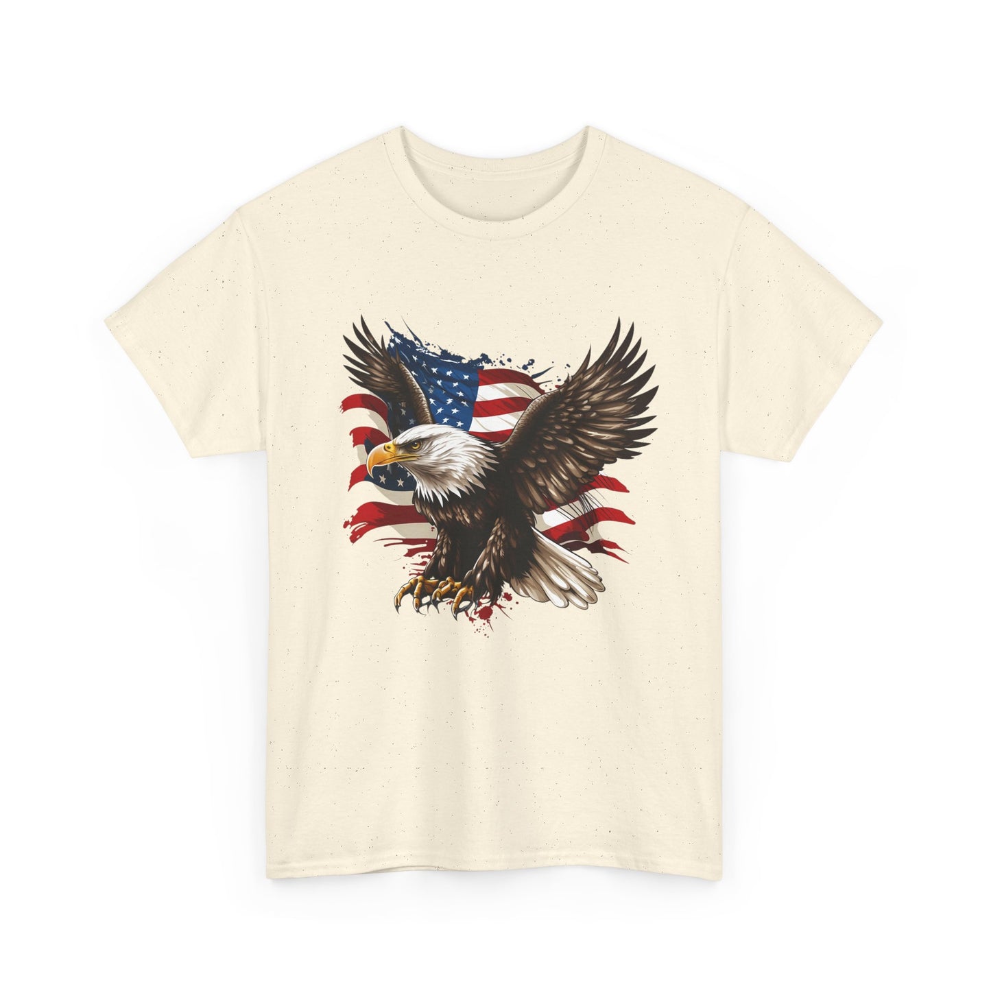 Patriotic Eagle T-Shirt — American Flag Bald Eagle Tee for 4th of July