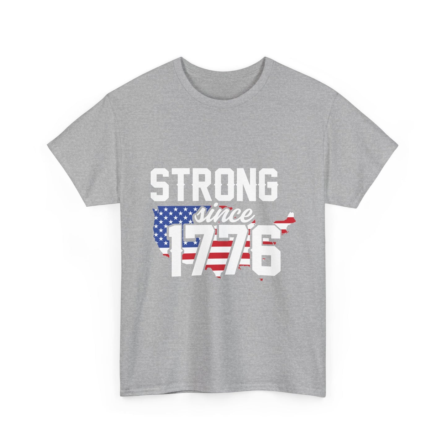 Patriotic Tee — "Strong Since 1776" American Flag T-Shirt