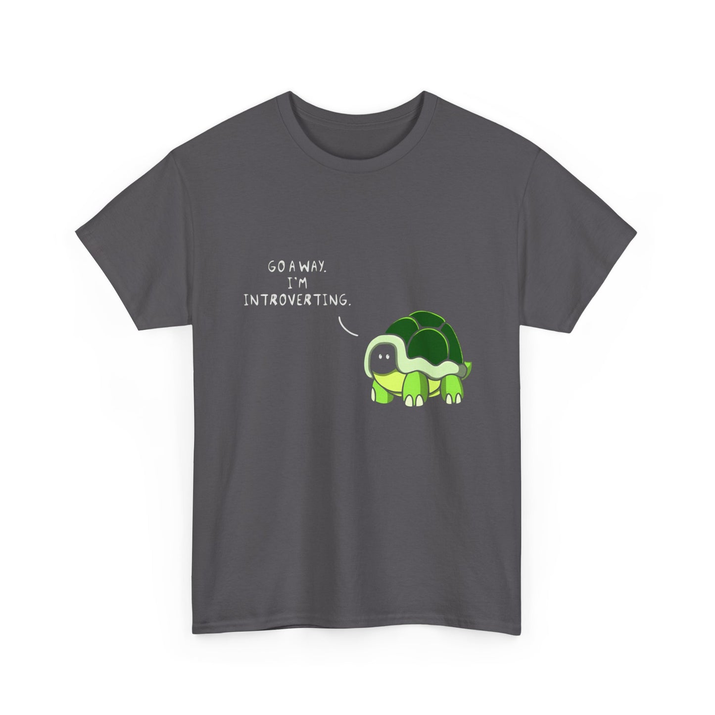 Introvert Turtle T-Shirt — "Go Away, I’m Introverting" Cute Turtle Tee