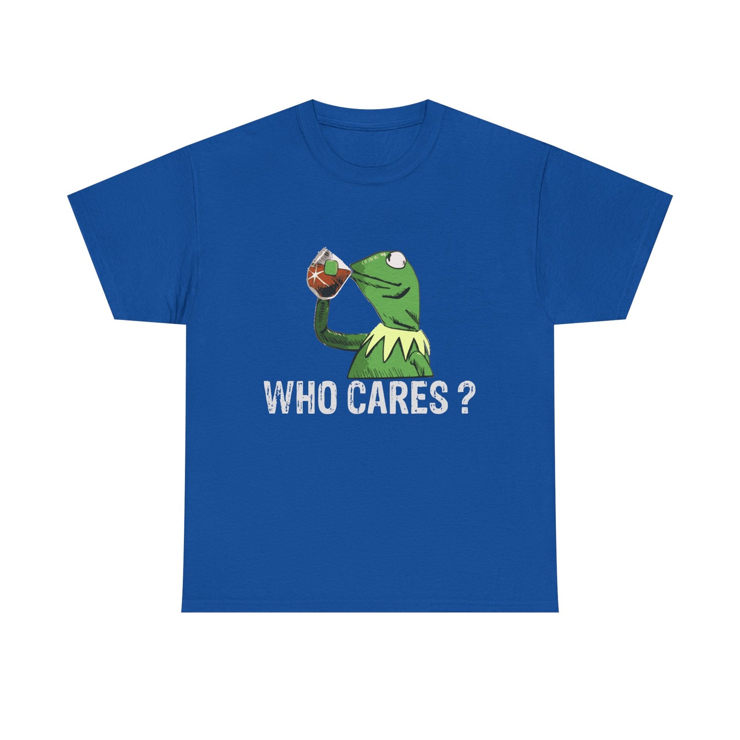 A Frog 'Who Cares?' Tee - Funny Meme Frog Graphic T-Shirt