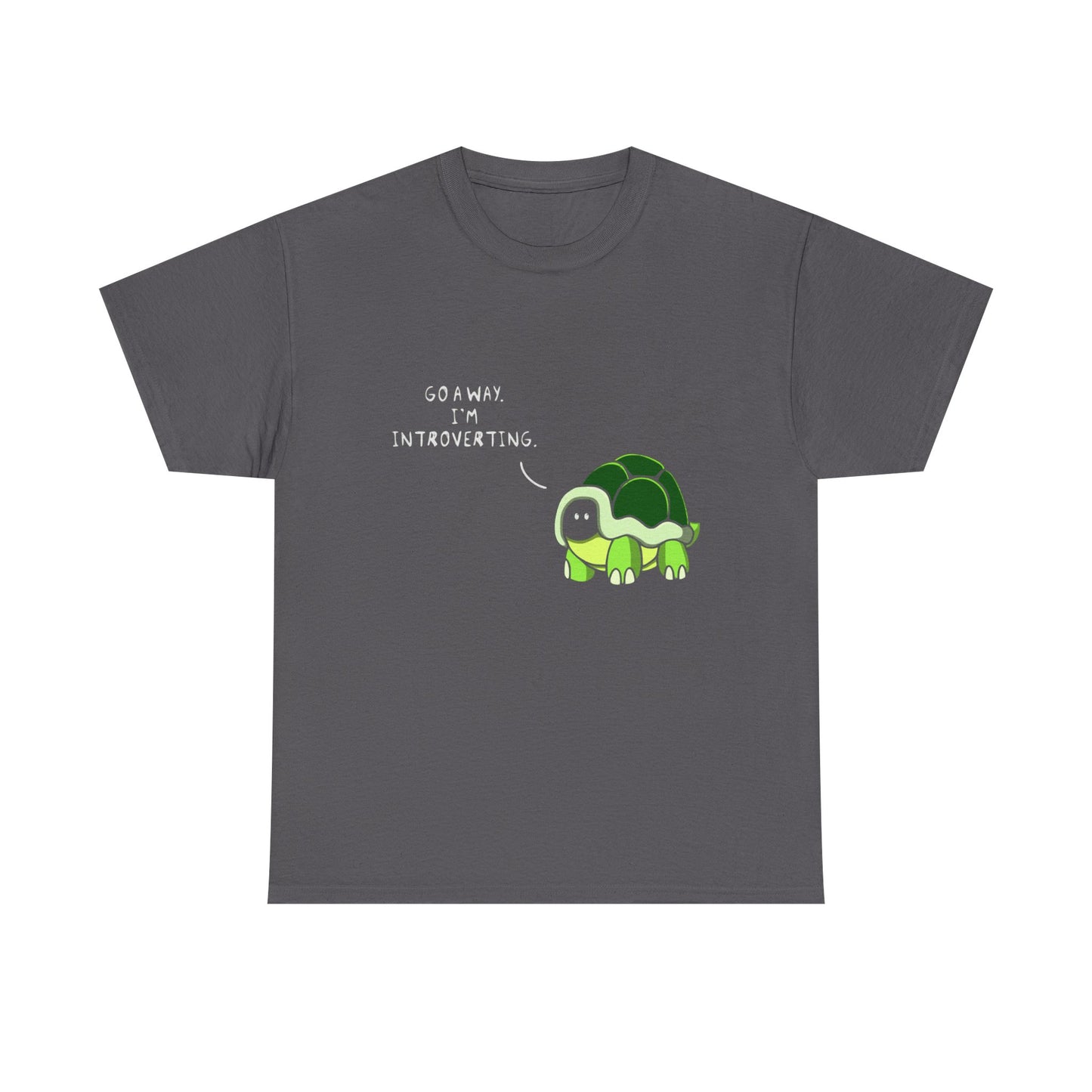 Introvert Turtle T-Shirt — "Go Away, I’m Introverting" Cute Turtle Tee