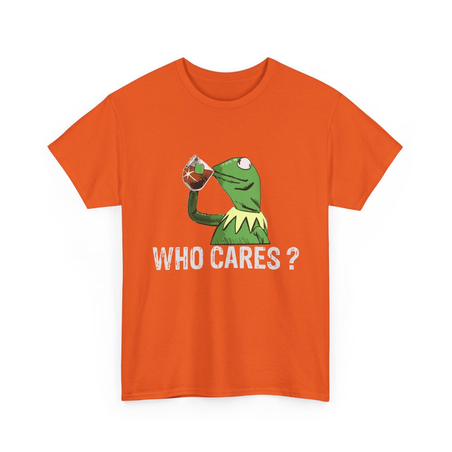 A Frog 'Who Cares?' Tee - Funny Meme Frog Graphic T-Shirt