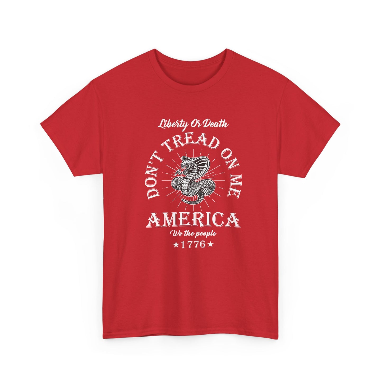 Don’t Tread On Me America Tee — Liberty 1776 Patriotic Snake T-Shirt