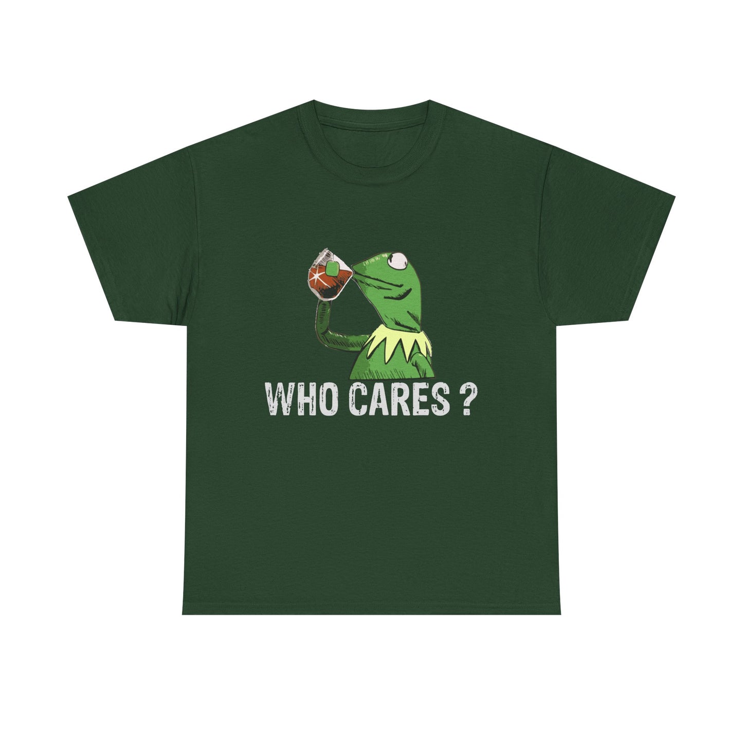 A Frog 'Who Cares?' Tee - Funny Meme Frog Graphic T-Shirt