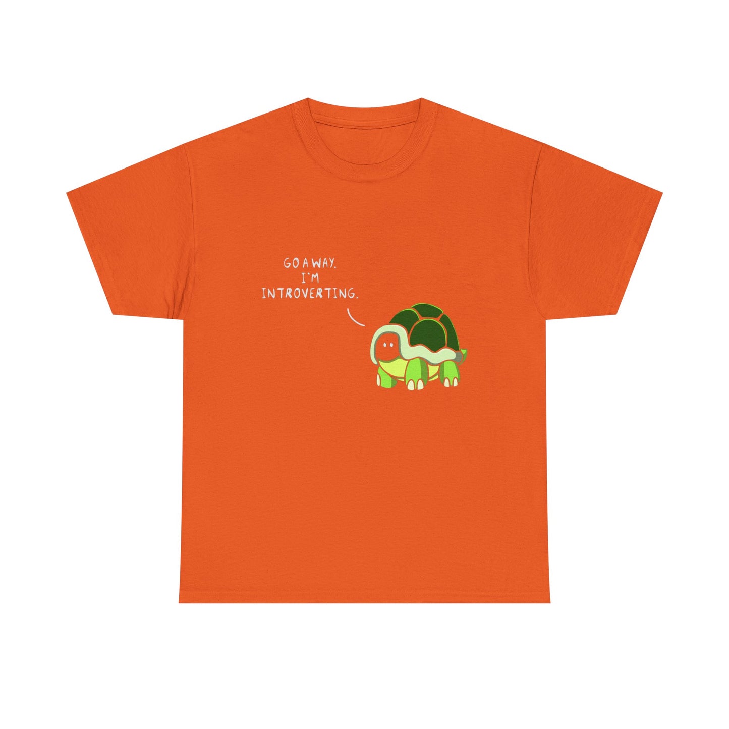 Introvert Turtle T-Shirt — "Go Away, I’m Introverting" Cute Turtle Tee