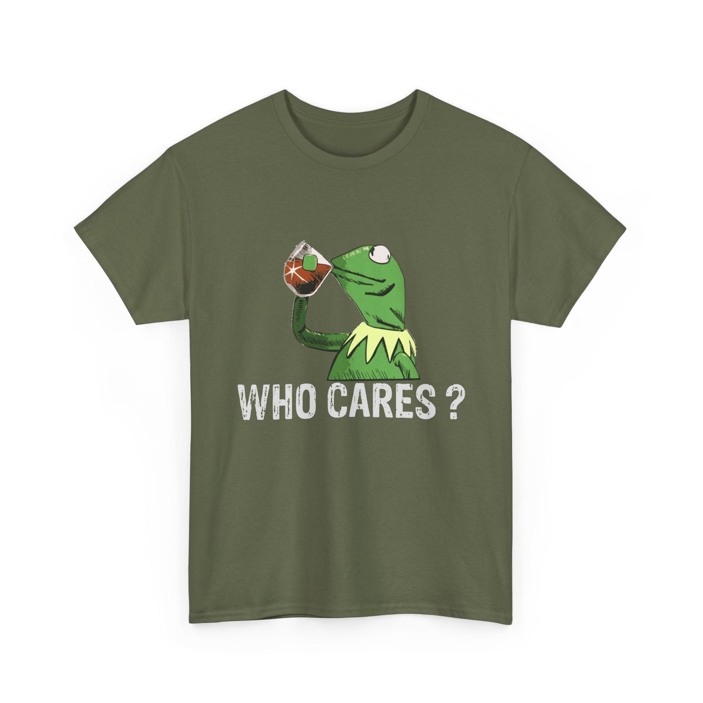 A Frog 'Who Cares?' Tee - Funny Meme Frog Graphic T-Shirt