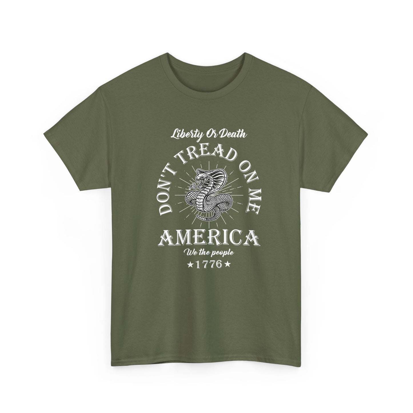 Don’t Tread On Me America Tee — Liberty 1776 Patriotic Snake T-Shirt