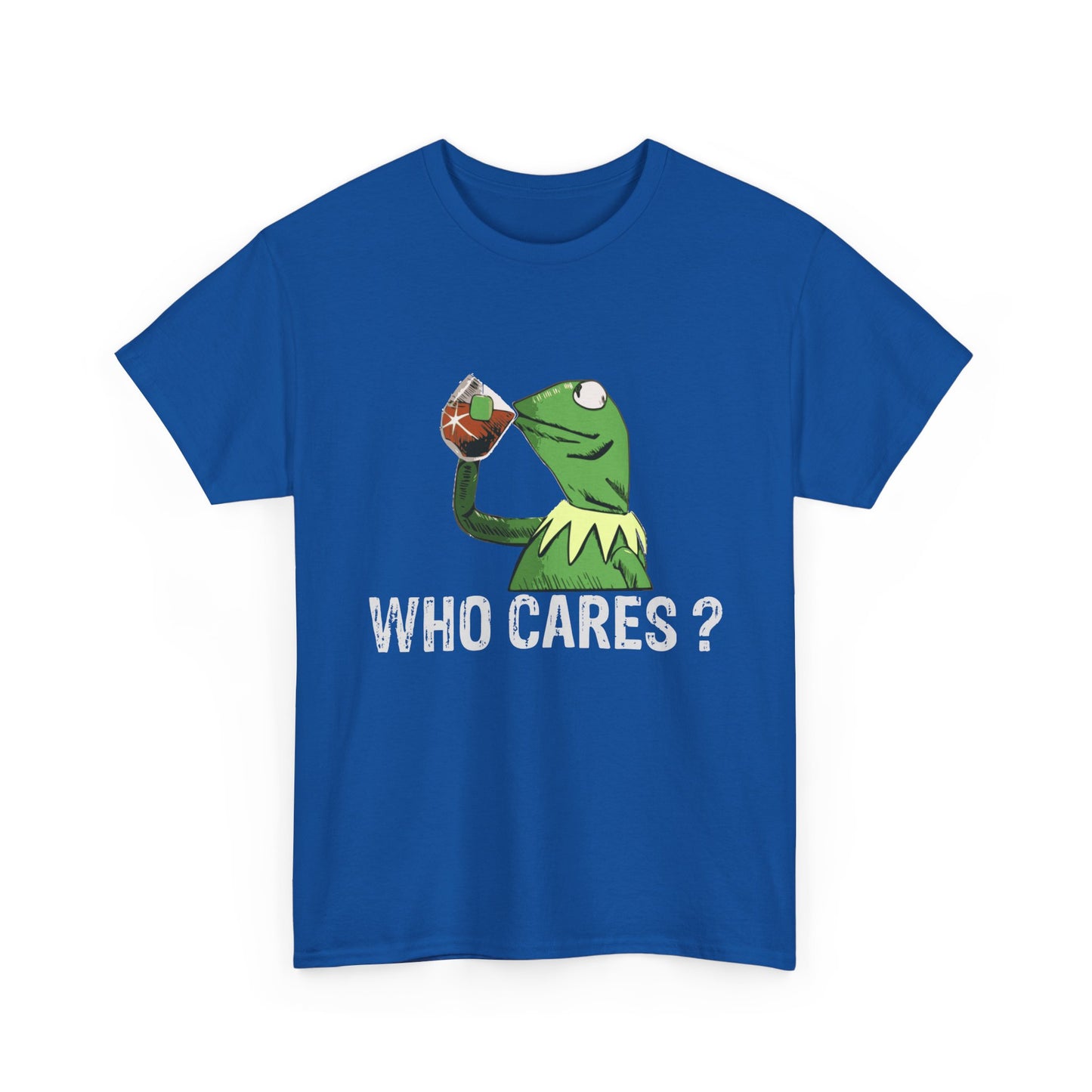 A Frog 'Who Cares?' Tee - Funny Meme Frog Graphic T-Shirt