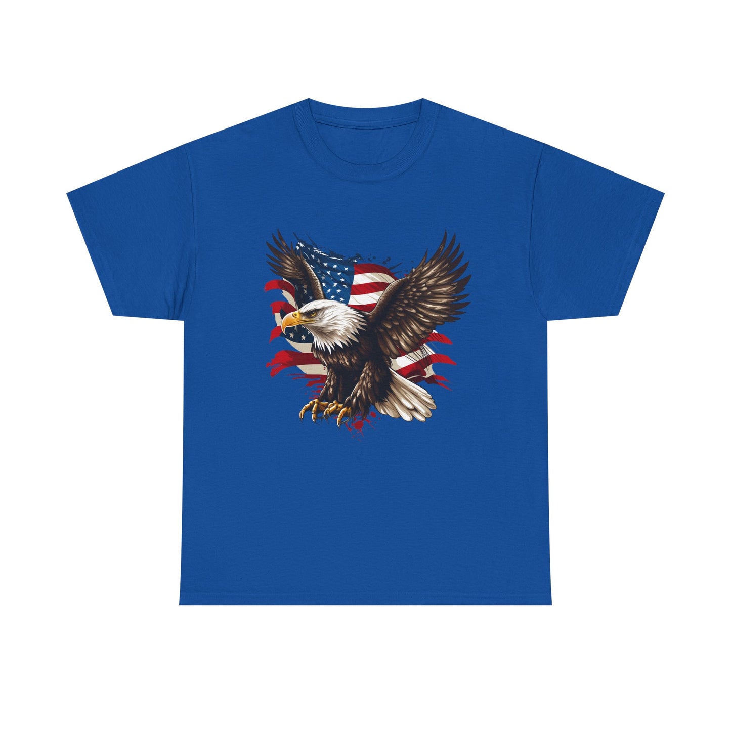 Patriotic Eagle T-Shirt — American Flag Bald Eagle Tee for 4th of July