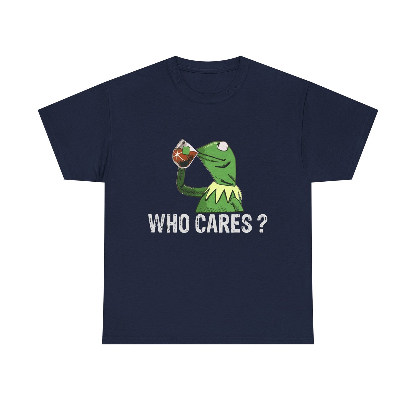 A Frog 'Who Cares?' Tee - Funny Meme Frog Graphic T-Shirt