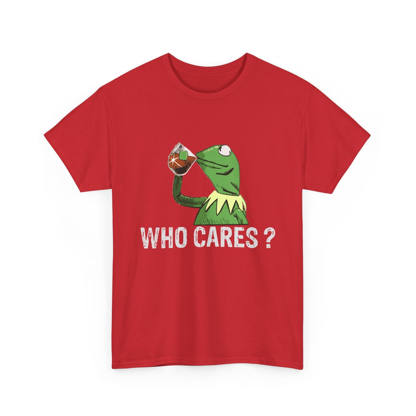 A Frog 'Who Cares?' Tee - Funny Meme Frog Graphic T-Shirt