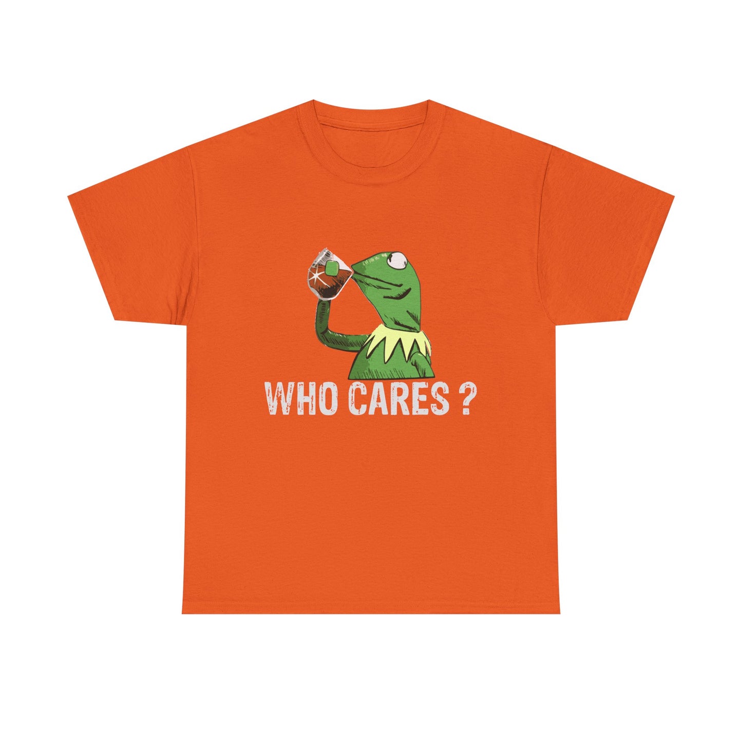 A Frog 'Who Cares?' Tee - Funny Meme Frog Graphic T-Shirt