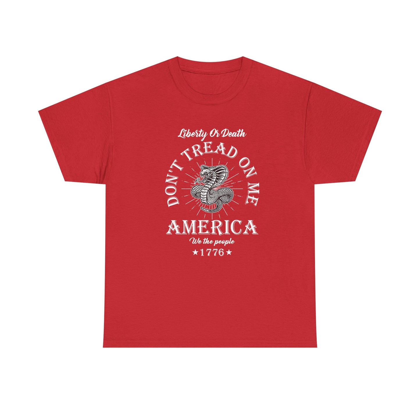 Don’t Tread On Me America Tee — Liberty 1776 Patriotic Snake T-Shirt