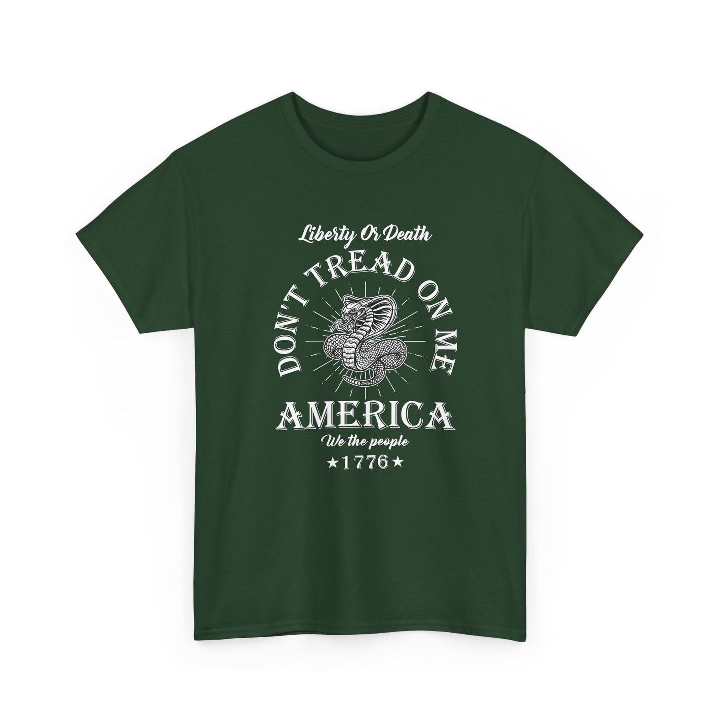 Don’t Tread On Me America Tee — Liberty 1776 Patriotic Snake T-Shirt