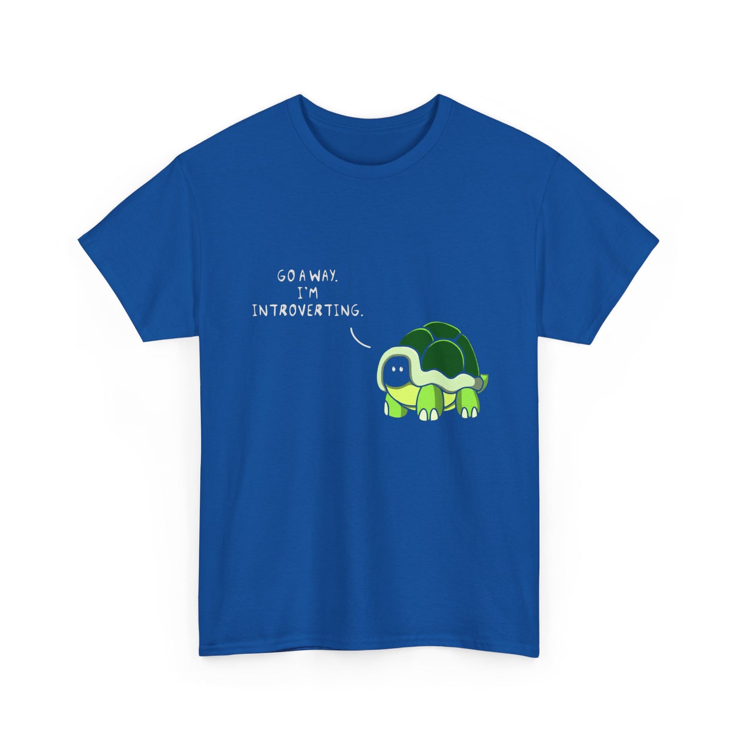 Introvert Turtle T-Shirt — "Go Away, I’m Introverting" Cute Turtle Tee