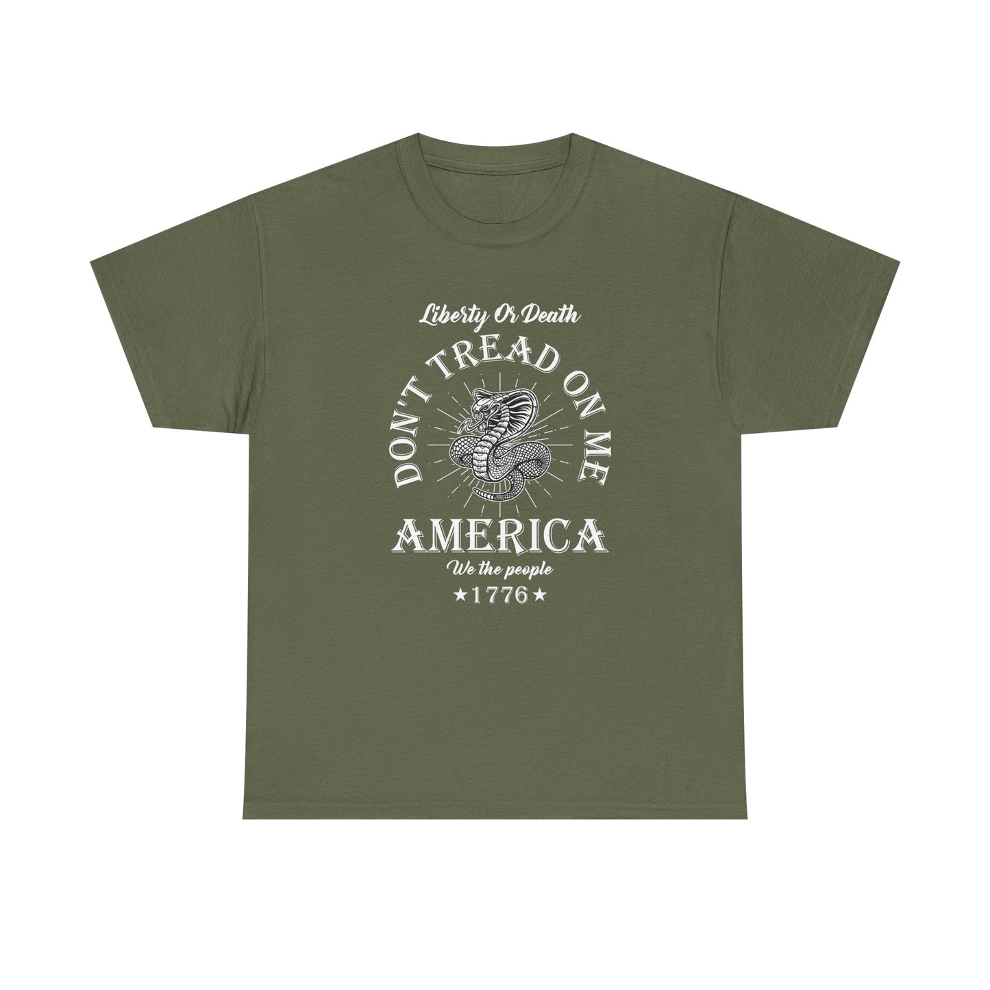 Don’t Tread On Me America Tee — Liberty 1776 Patriotic Snake T-Shirt
