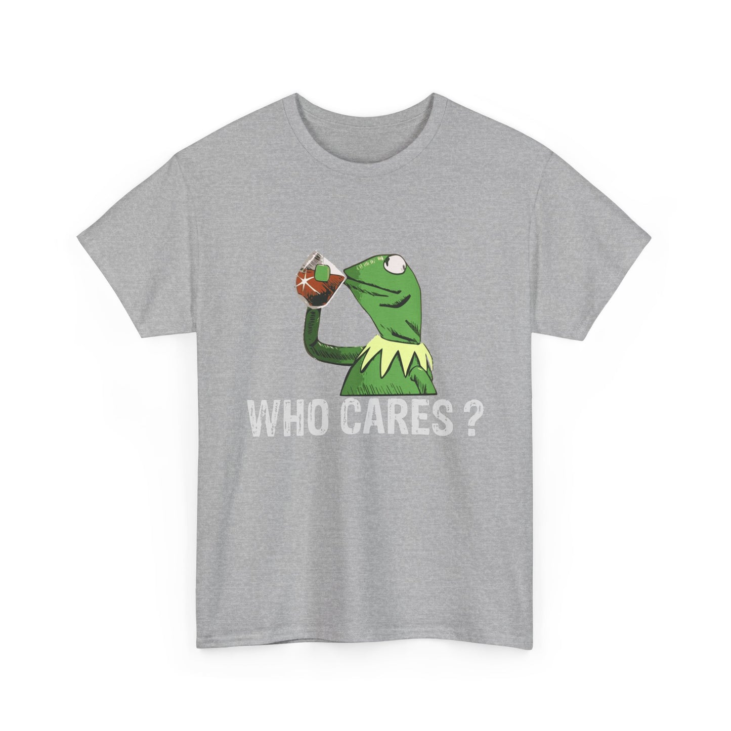 A Frog 'Who Cares?' Tee - Funny Meme Frog Graphic T-Shirt