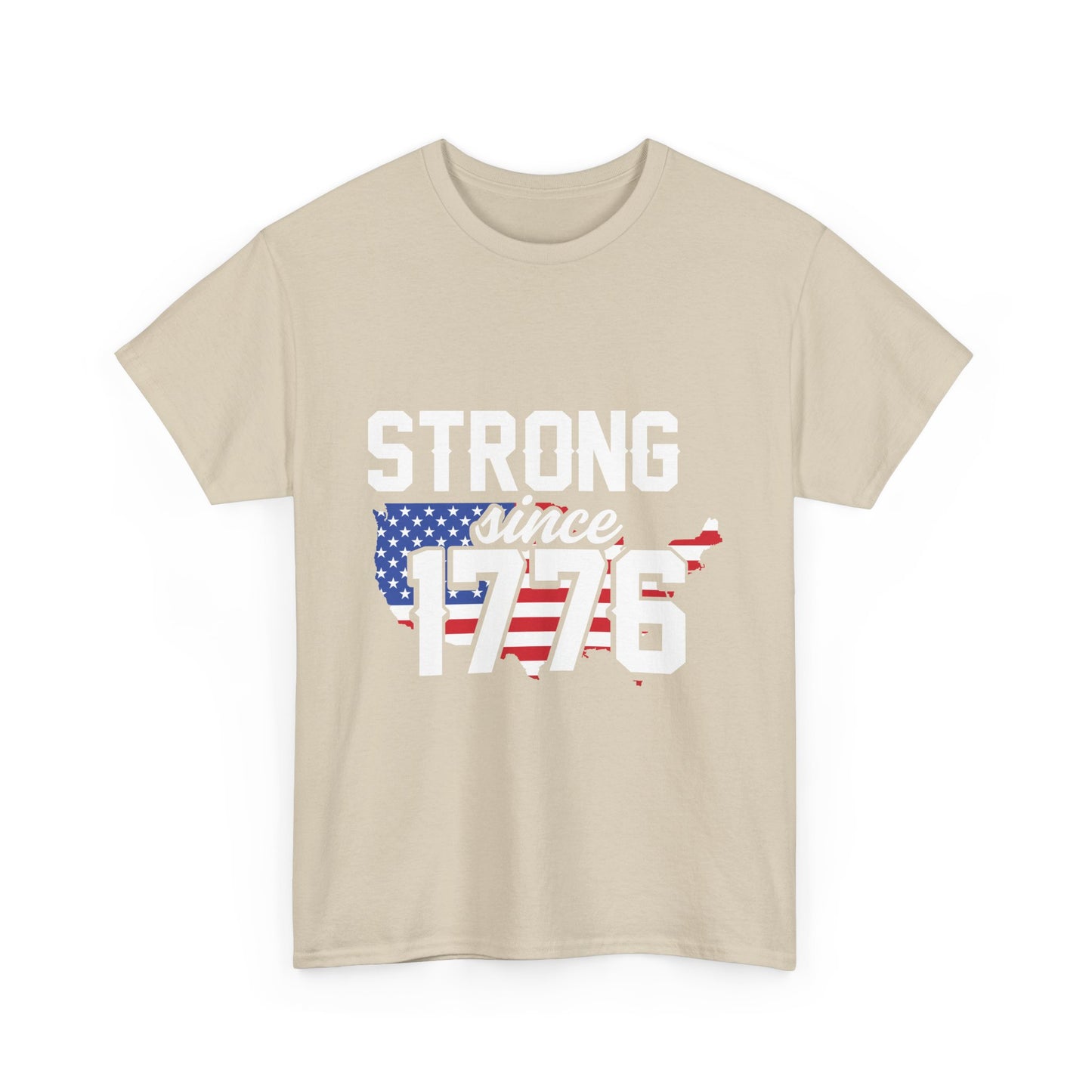 Patriotic Tee — "Strong Since 1776" American Flag T-Shirt