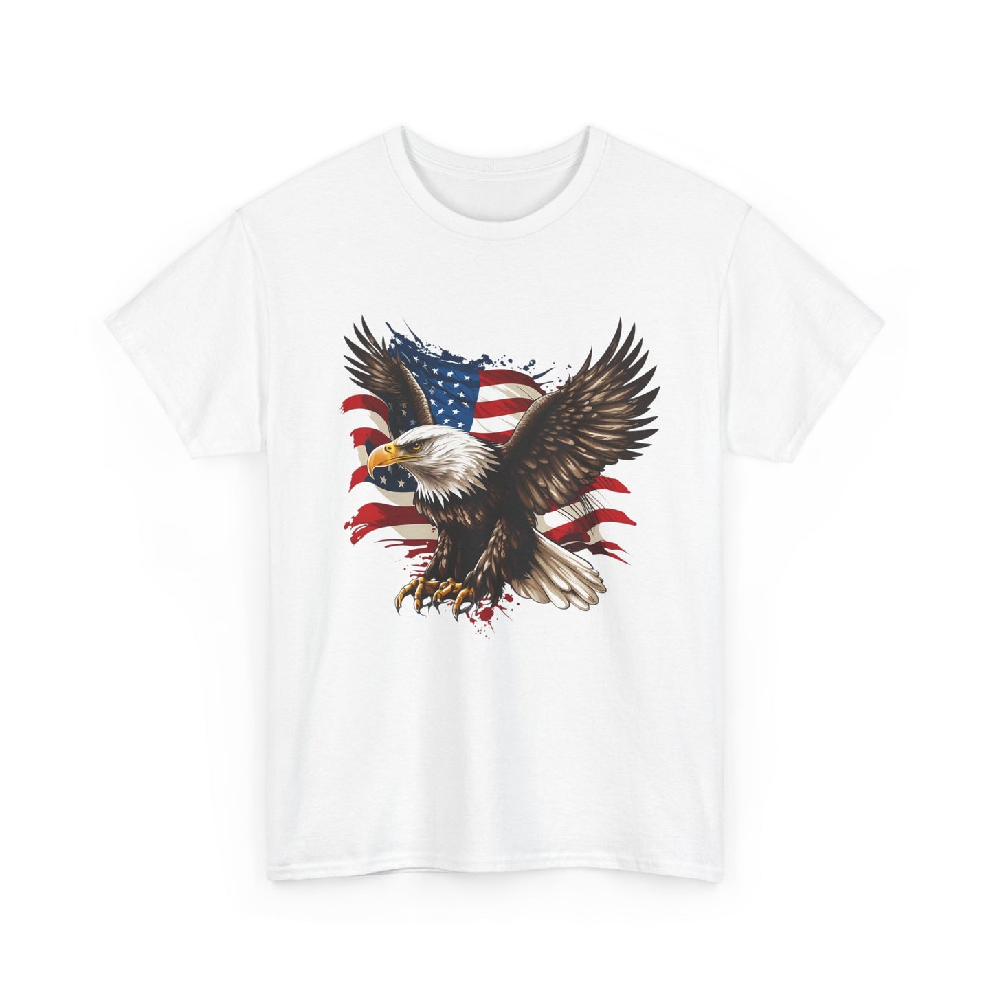 Patriotic Eagle T-Shirt — American Flag Bald Eagle Tee for 4th of July