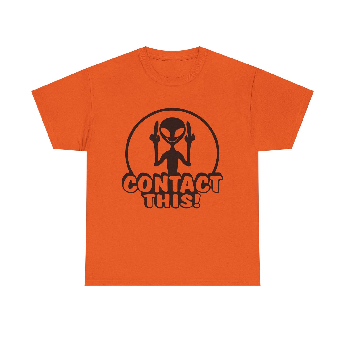 Alien Graphic Tee — "Contact This!" Funny UFO T-Shirt