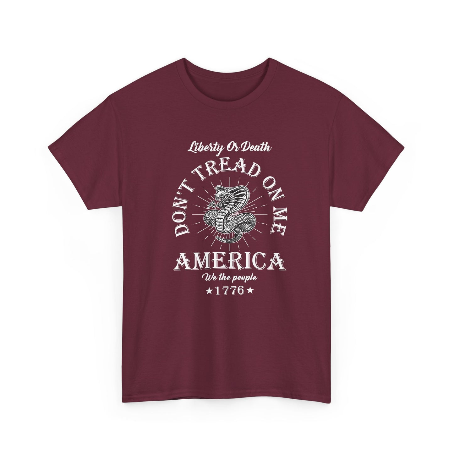 Don’t Tread On Me America Tee — Liberty 1776 Patriotic Snake T-Shirt