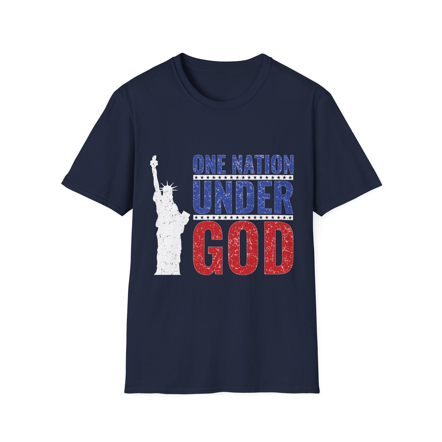 One Nation Under God T-Shirt — Patriotic Statue of Liberty Tee