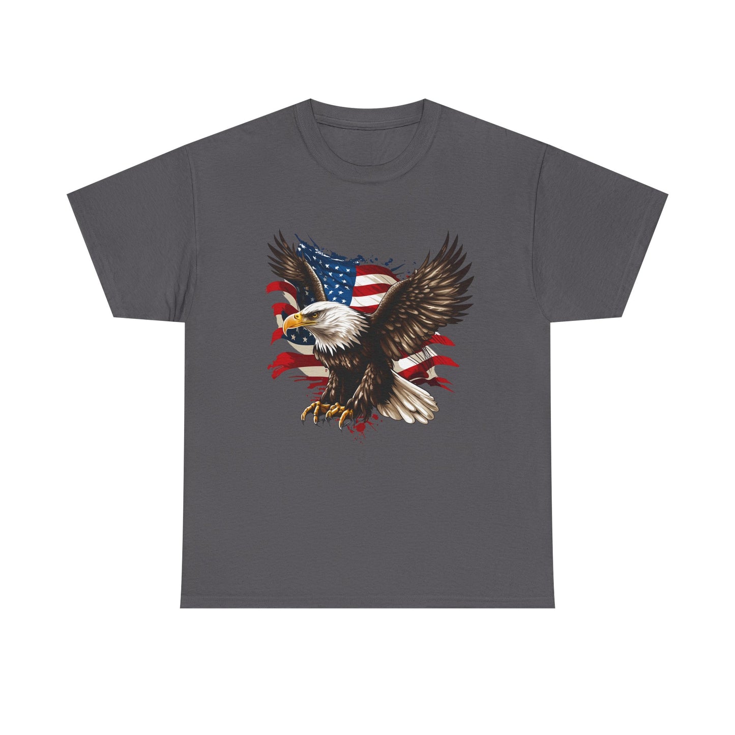 Patriotic Eagle T-Shirt — American Flag Bald Eagle Tee for 4th of July