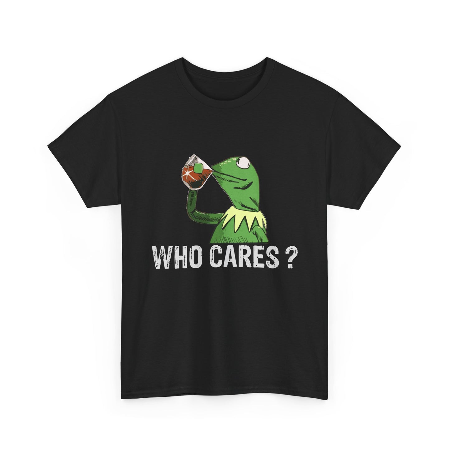 A Frog 'Who Cares?' Tee - Funny Meme Frog Graphic T-Shirt