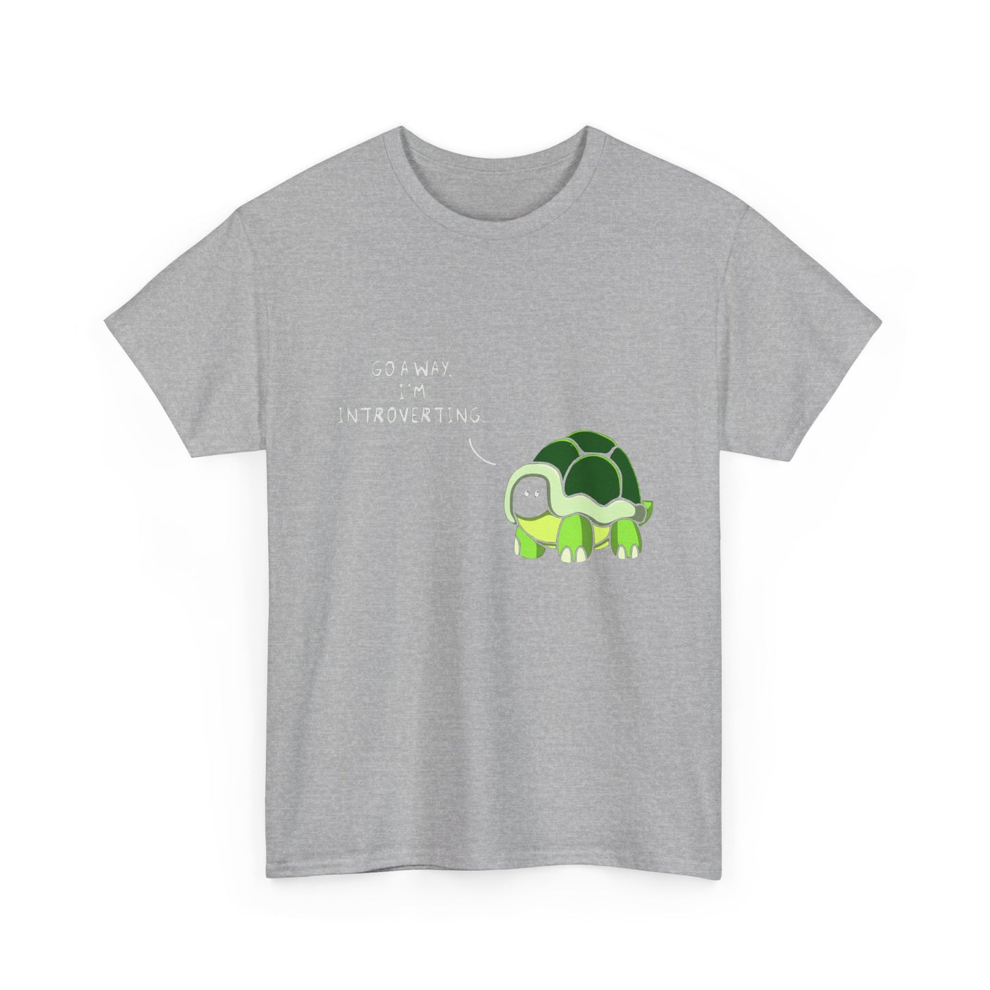 Introvert Turtle T-Shirt — "Go Away, I’m Introverting" Cute Turtle Tee