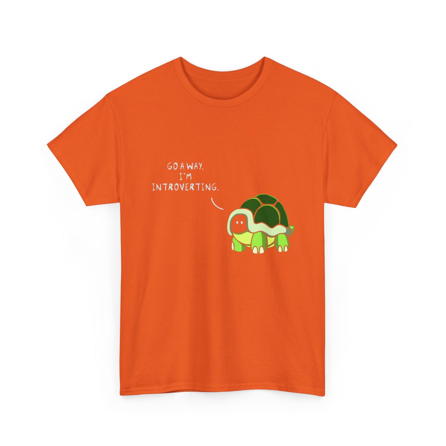 Introvert Turtle T-Shirt — "Go Away, I’m Introverting" Cute Turtle Tee