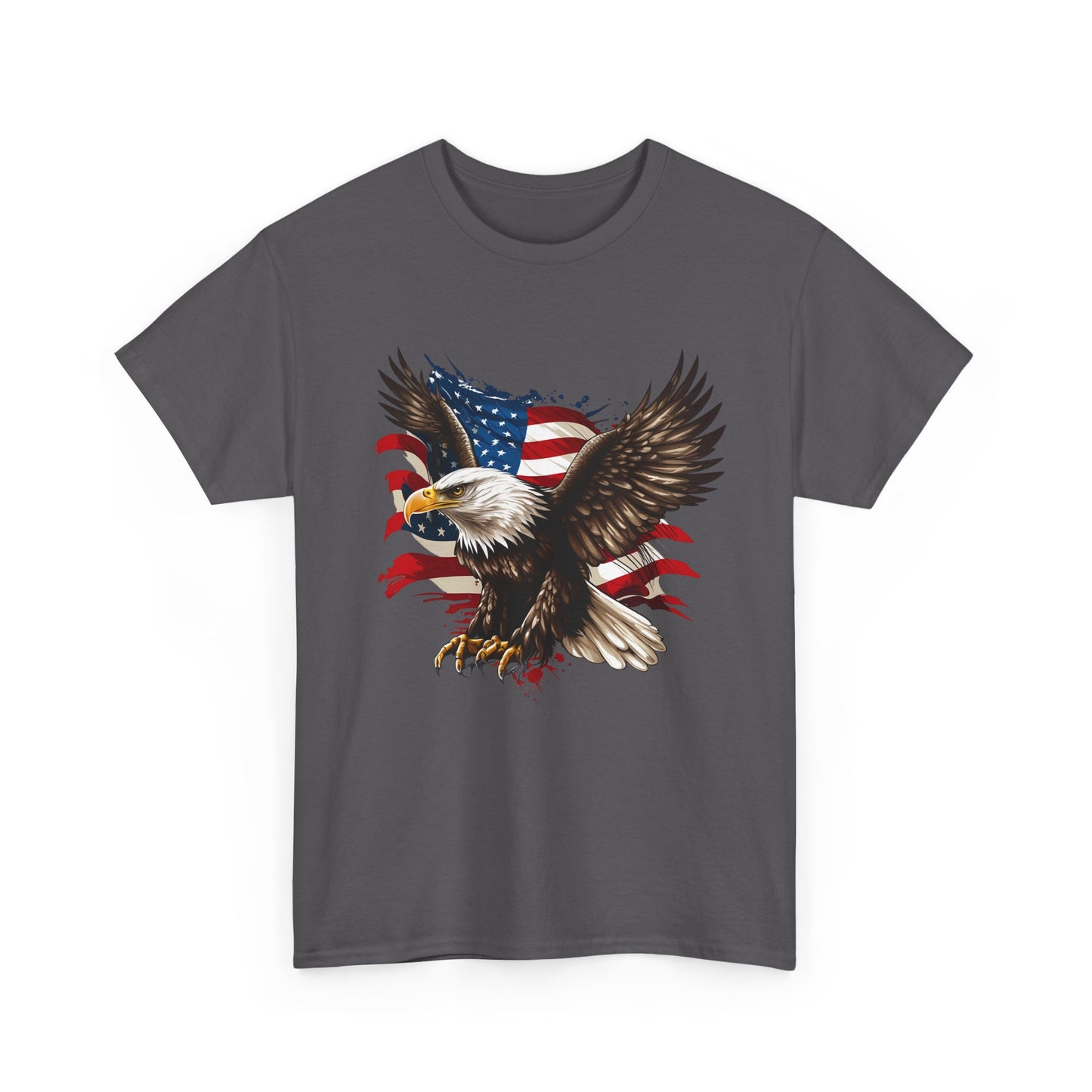 Patriotic Eagle T-Shirt — American Flag Bald Eagle Tee for 4th of July