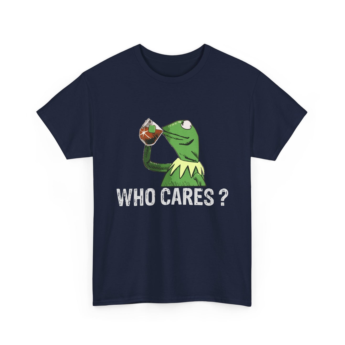 A Frog 'Who Cares?' Tee - Funny Meme Frog Graphic T-Shirt