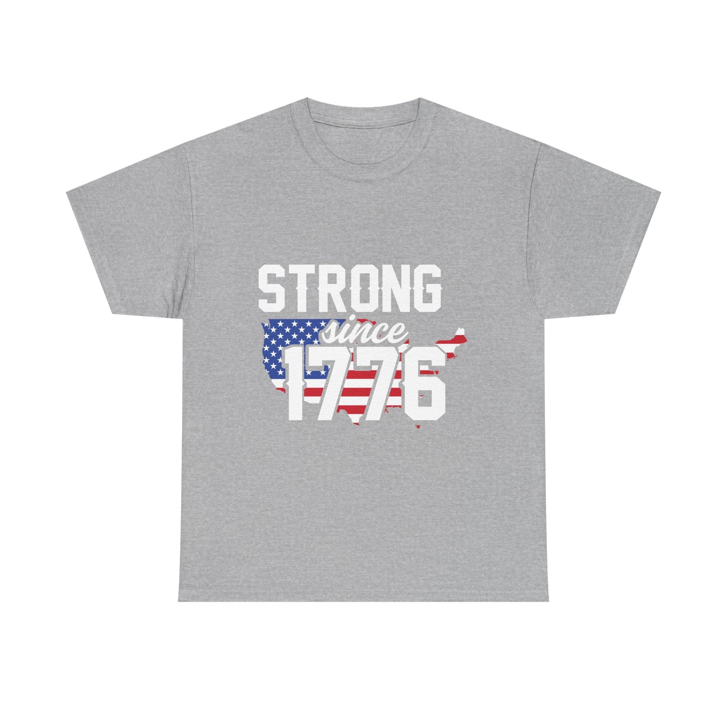 Patriotic Tee — "Strong Since 1776" American Flag T-Shirt