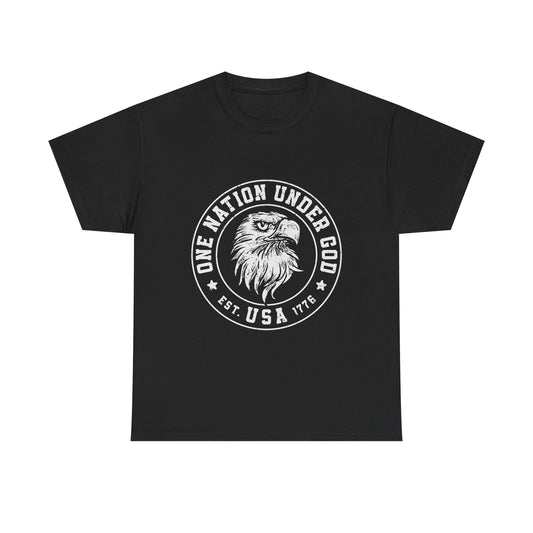 One Nation Under God Eagle Tee - Patriotic USA Graphic T-Shirt