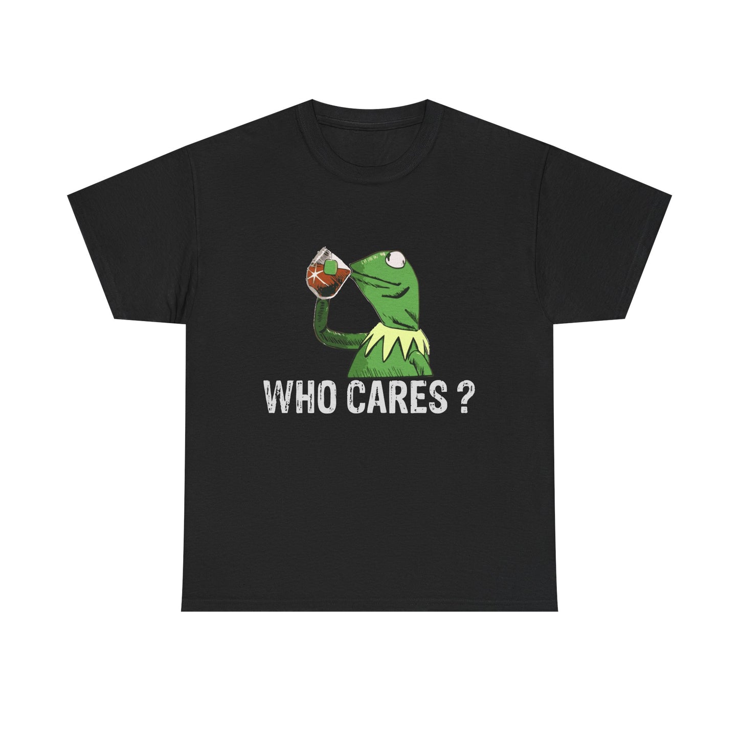 A Frog 'Who Cares?' Tee - Funny Meme Frog Graphic T-Shirt