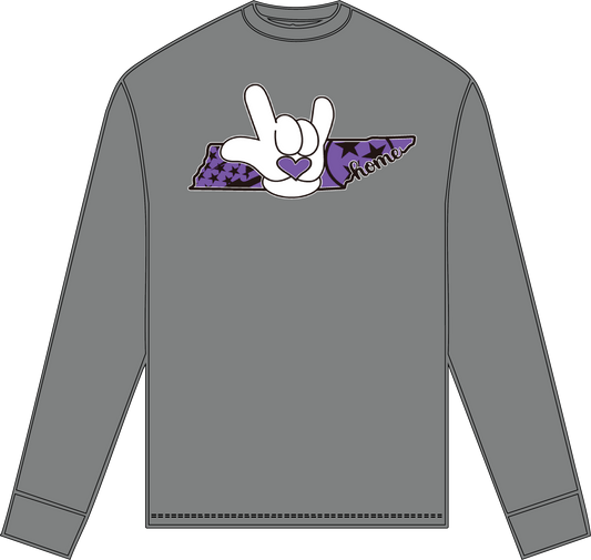 Long sleeve t-shirt  Purple ILY Tennessee