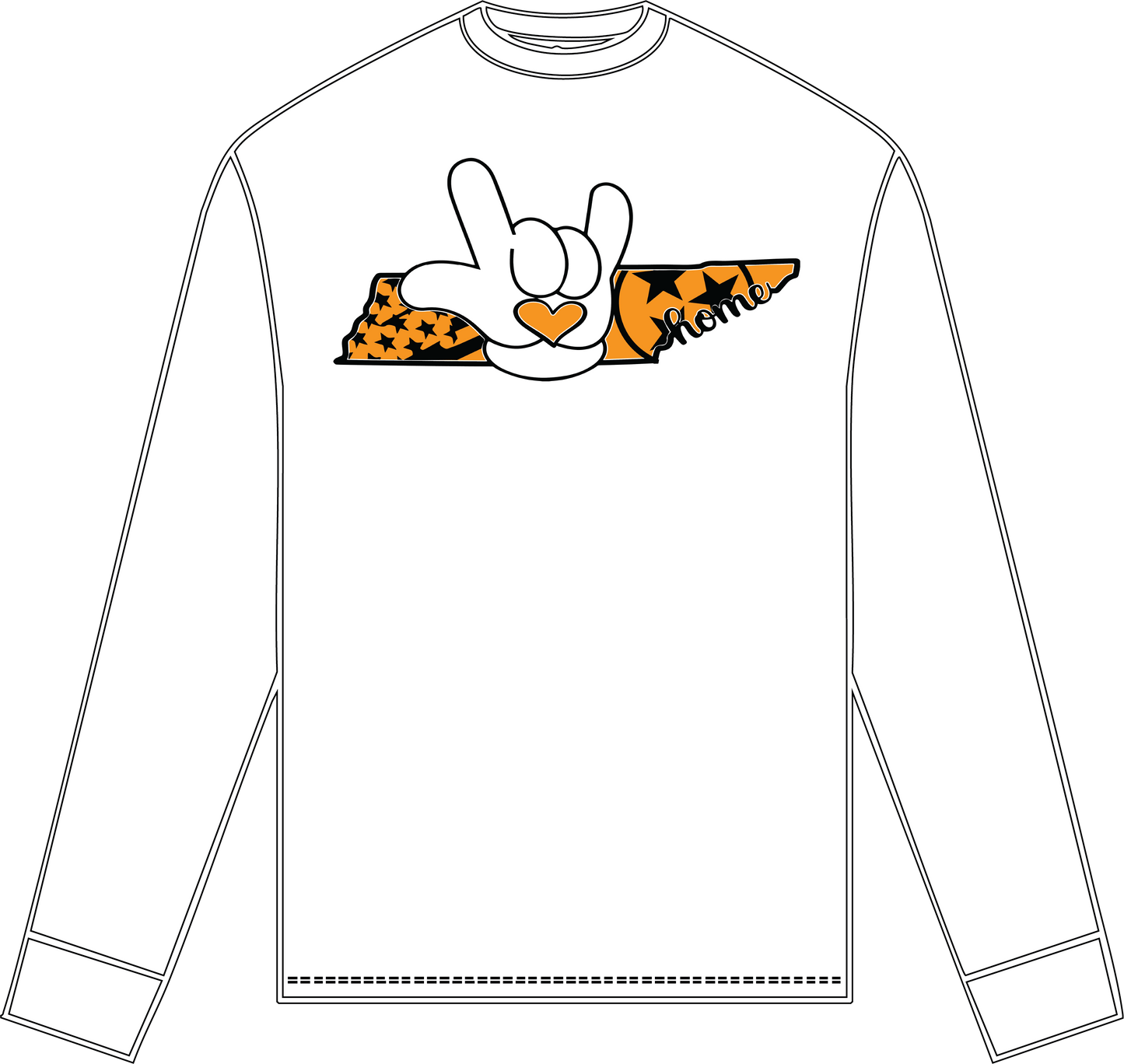 Long sleeve t-shirt ILY Tennessee